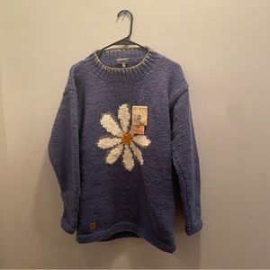 Pachamama Knitwear Daisy Sweater in Denim